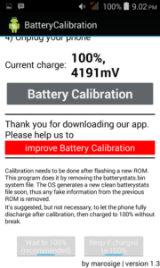 Kalibrasi baterai android