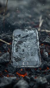 Smartphone meledak terbakar